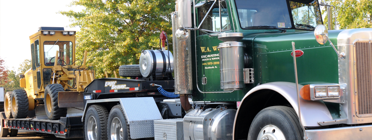 W.A. Wells Excavating Charlottesville, Virginia | Hauling, Firewood, Topsoil, Snow Removal | Hauling Charlottesville